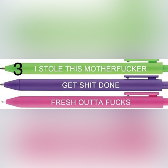 Choice of 3 Funny Adult Pens - Picture 4 of 5